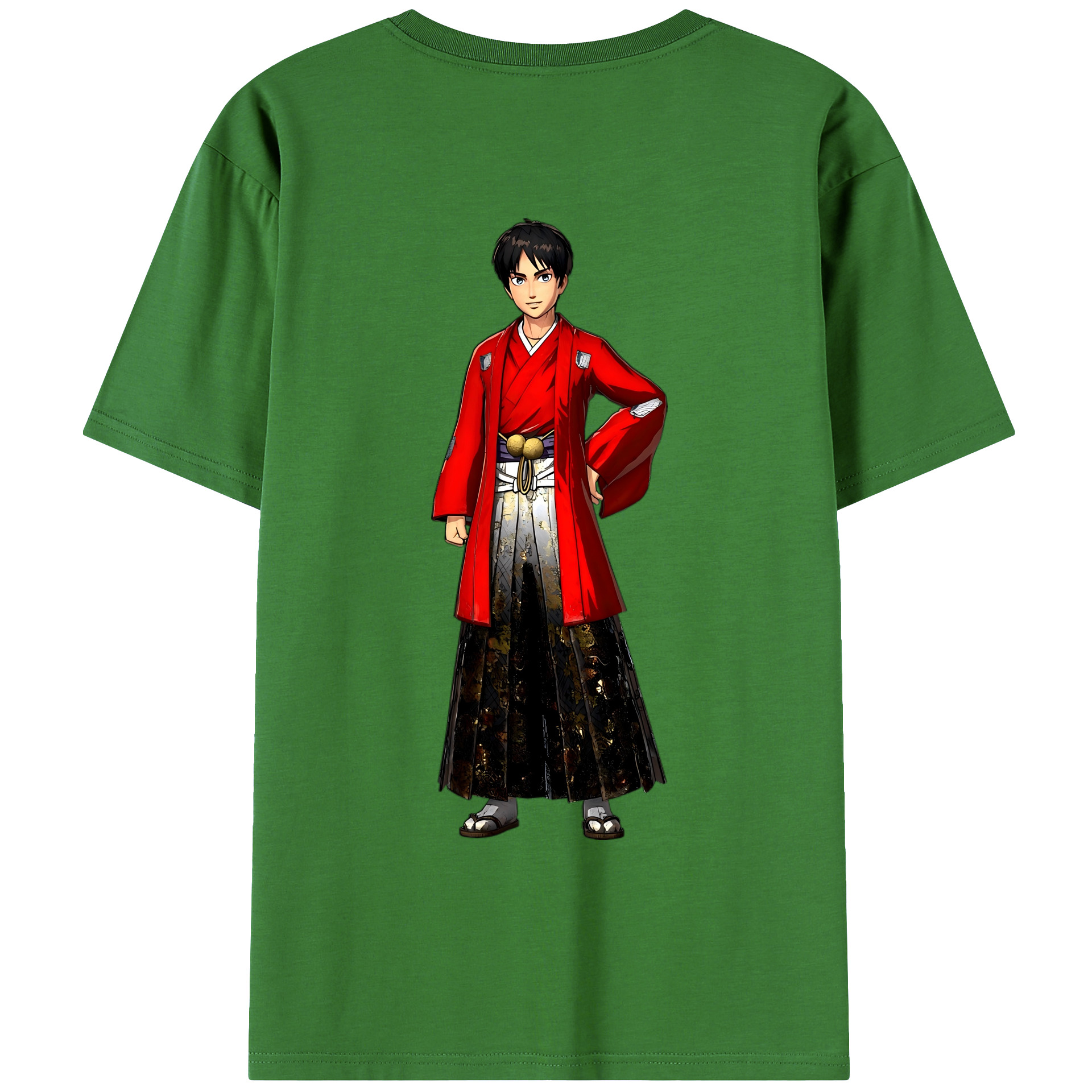 （画像用） 進撃の巨人 エレン･イェーガー Attack on Titan Eren Jäger レディース半袖Tシャツ(バックプリント)